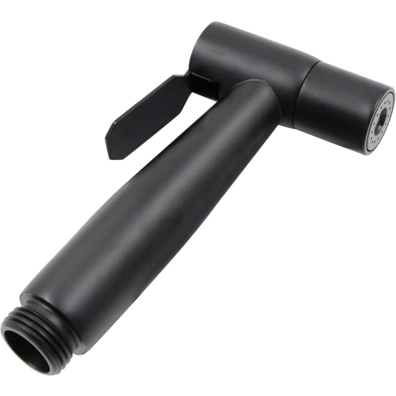 foto del prodotto rubinetto doccia ricambi in acciaio inox 304, vaschetta sanitaria e pulizia, per cucina, doccia, bagno pistola nera in acciaio inox h1 304 