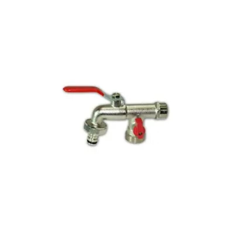 foto del prodotto rubinetto doppio da giardino 1 2 pollice doppia uscita lavanderia