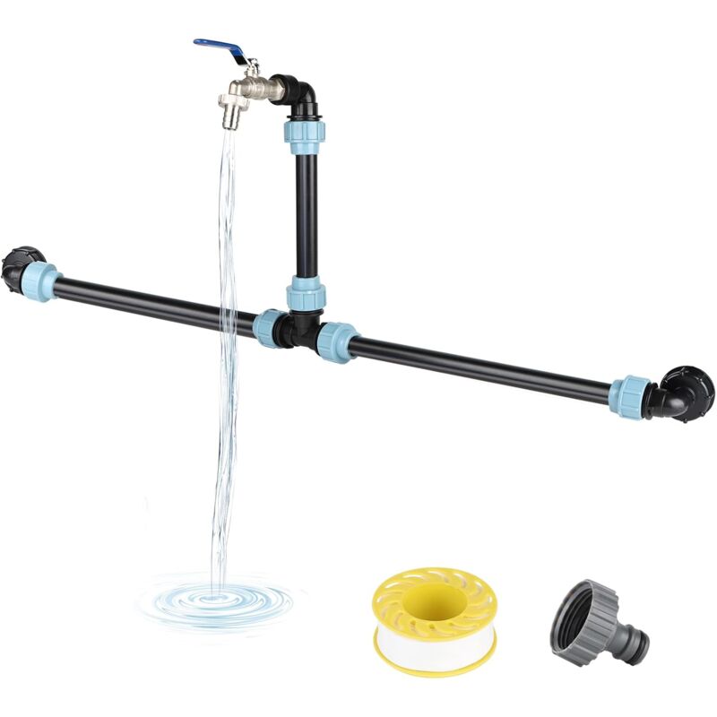 foto del prodotto rubinetto doppio per lavatrice con connettore a y, rubinetto doppio per lavatrice, rubinetto da giardino esterno con connettore a y da 3/4 di pollice