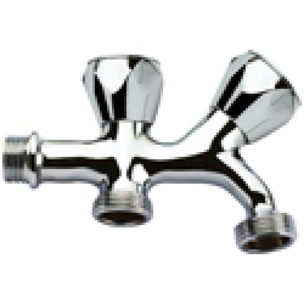 foto del prodotto rubinetto due maniglie attacco lavatrice 1 2x3 4