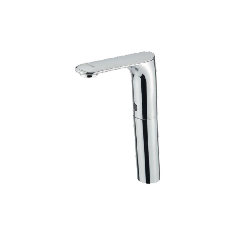foto del prodotto rubinetto elettronico per lavabo, con alimentatore da rete 230v con prolunga 150mm serie otto idral 500.10 150 r cromato