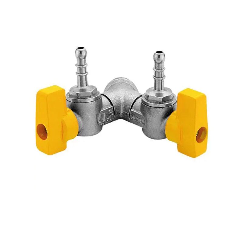 foto del prodotto rubinetto gas in ottone a squadro con farfalla per gpl a due vie 1 2x9 enolgas