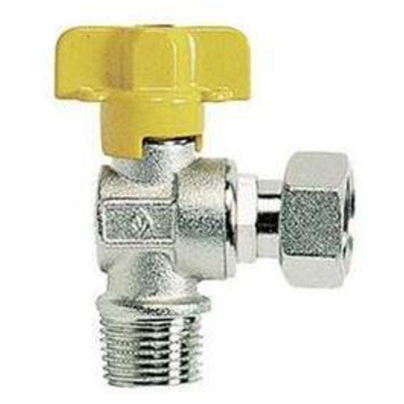 foto del prodotto rubinetto gas squadra m con bocchettone 3/4 x 3/4 linea pesante bugatti