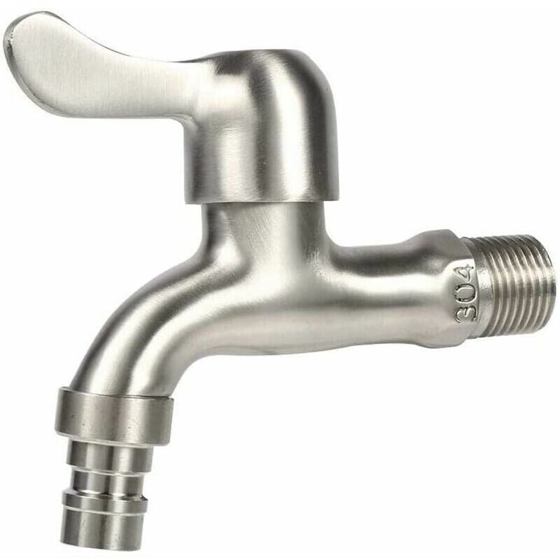 foto del prodotto rubinetto in acciaio inossidabile 304, rubinetto per lavatrice con filettatura g1 2, rubinetto per giardino esterno per lavatrice da bagno