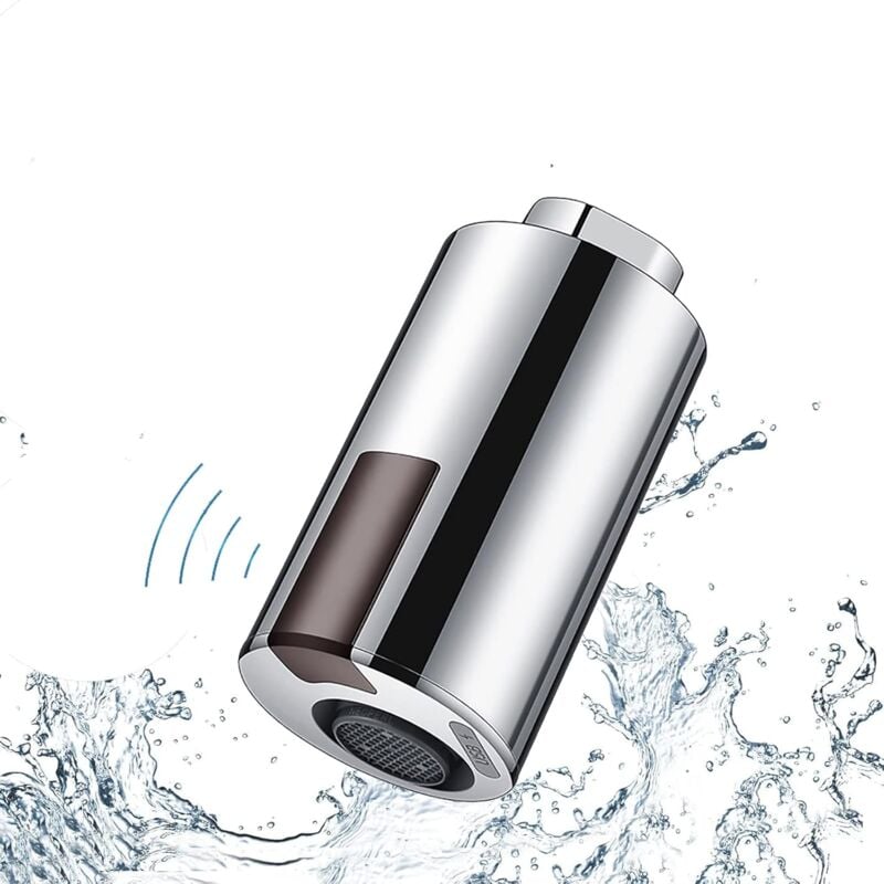 foto del prodotto rubinetto intelligente usb a risparmio energetico, rubinetto per lavabo a infrarossi con sensore automatico touchless