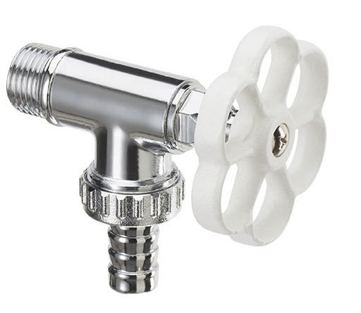 foto del prodotto rubinetto laterale per fontana da giardino stile idrante belfer rub/014 bianco