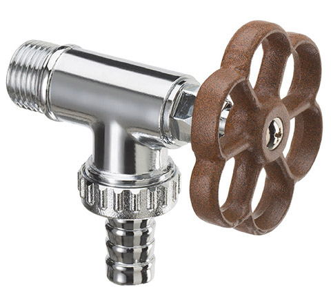 foto del prodotto rubinetto laterale per fontana da giardino stile idrante belfer rub/014 ruggine