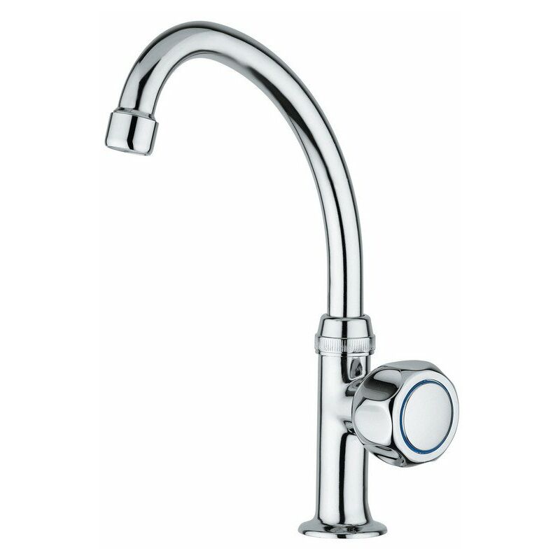 foto del prodotto rubinetto lavabo a colonna 1 2 con bocca girevole idral 0153 cromato