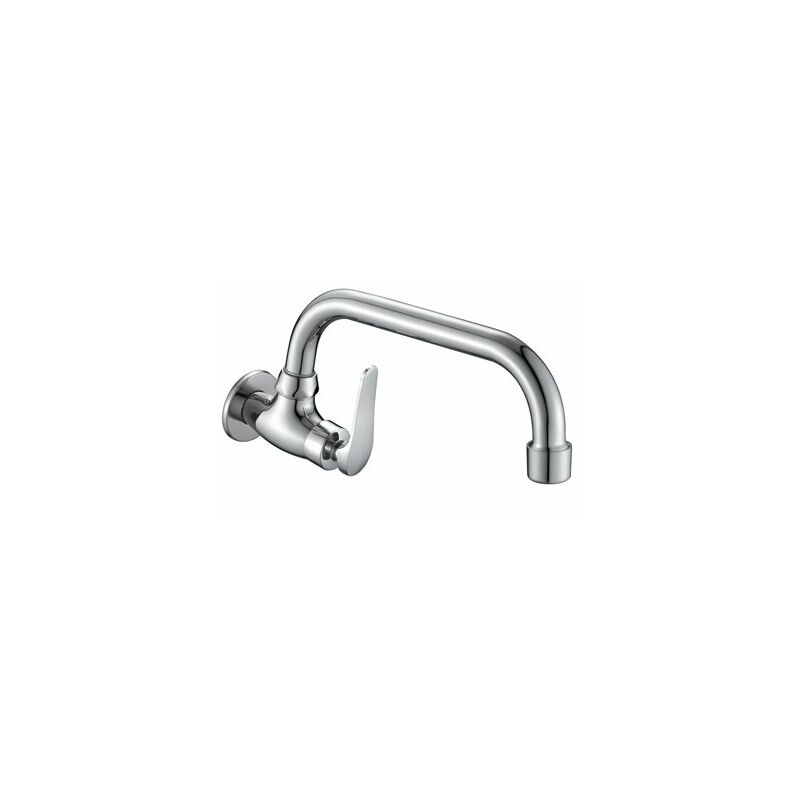 foto del prodotto rubinetto lavabo a parete con bocca bassa