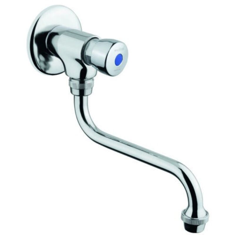 foto del prodotto rubinetto lavabo a parete temporizzato con bocca orientabile idral classic 08015 e cromo