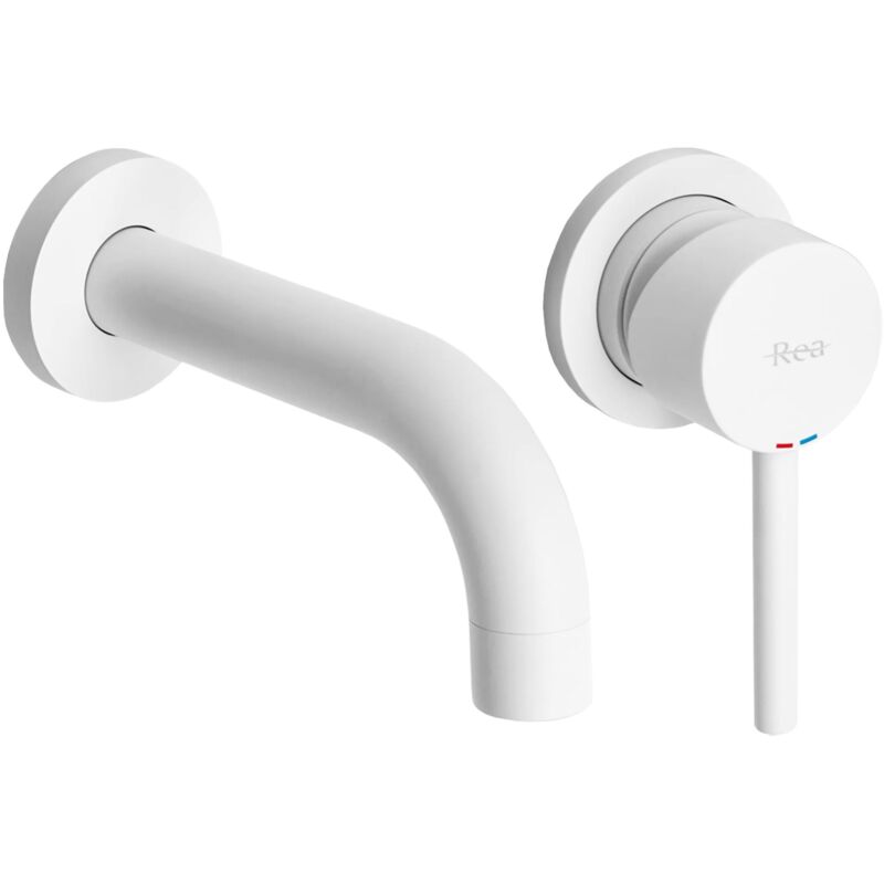 foto del prodotto rubinetto lavabo da incasso rea lungo white mat box