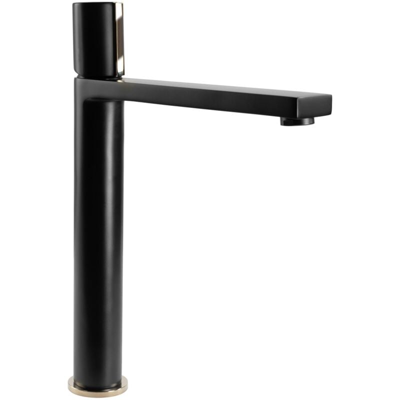 foto del prodotto rubinetto lavabo icon black gold high