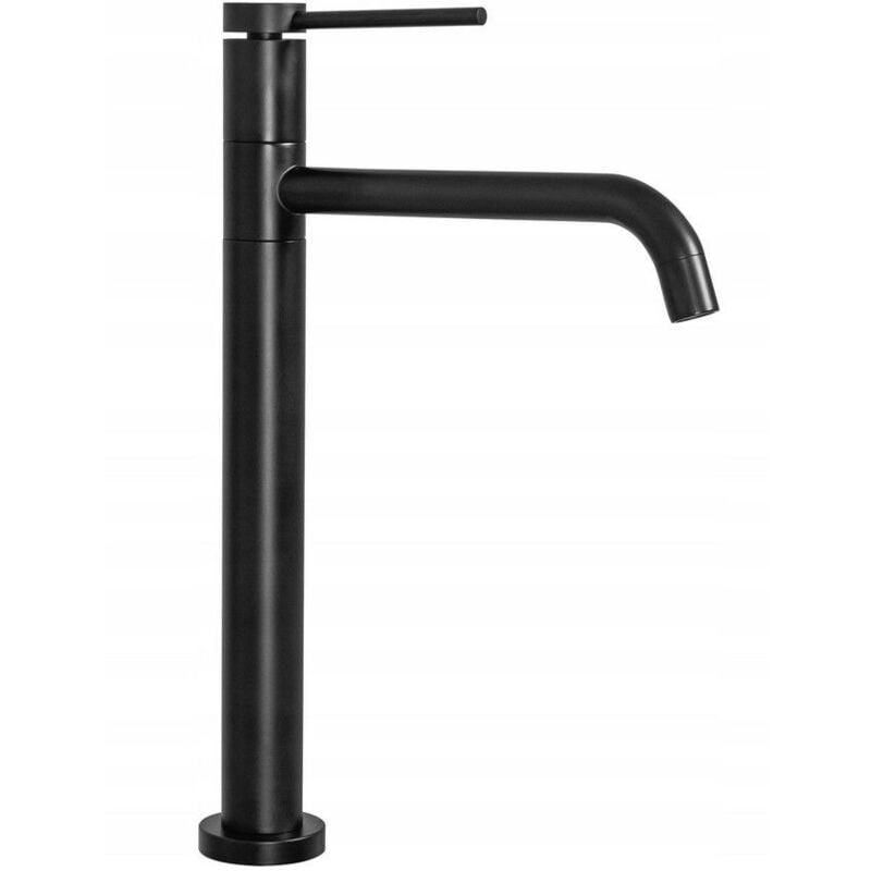 foto del prodotto rubinetto lavabo rea lugano slim black high