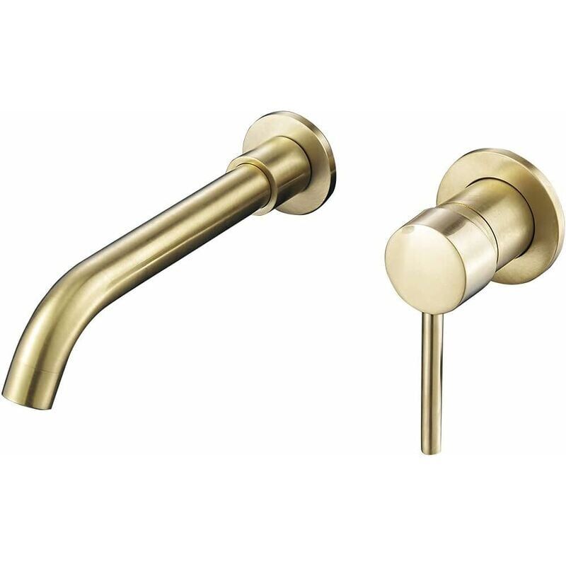 foto del prodotto rubinetto lavabo sottopiano ulisem oro spazzolato
