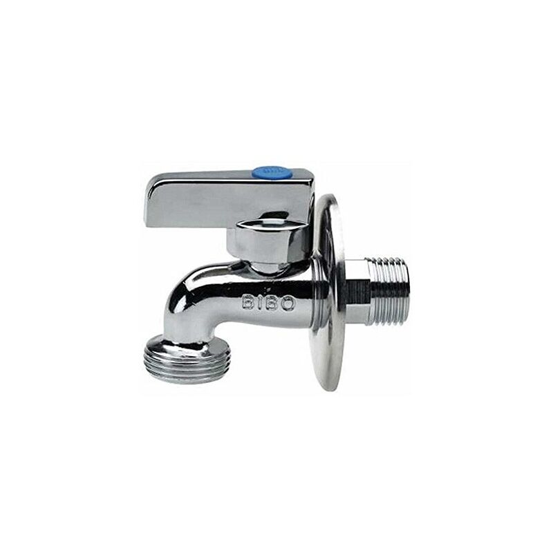 foto del prodotto rubinetto lavatrice a sfera bibo lux con rosone per lavatrice m 3 8 s0031c03