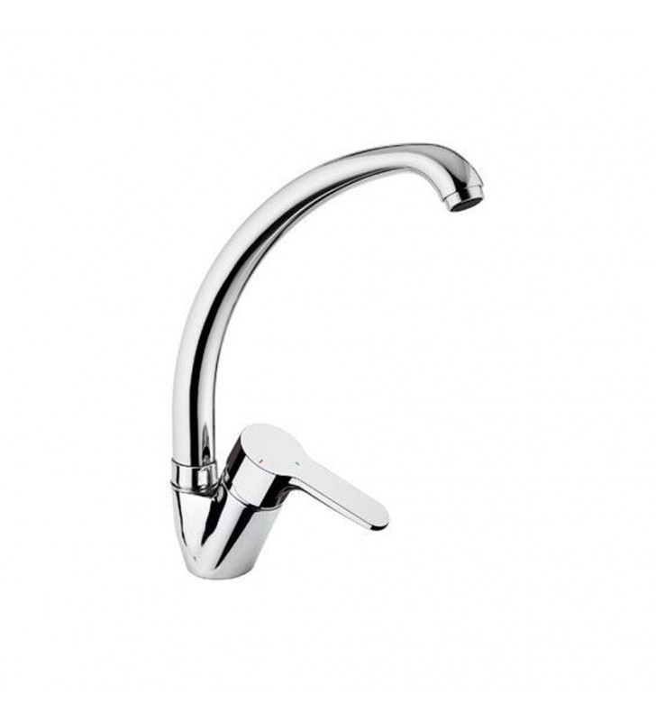 foto del prodotto rubinetto lavello con bocca alta, risparmio energetico e idrico serie winner eco