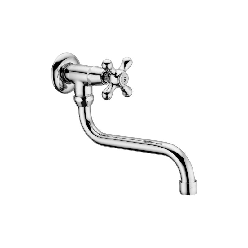 foto del prodotto rubinetto lavello cucina iris con canna orientabile in ottone