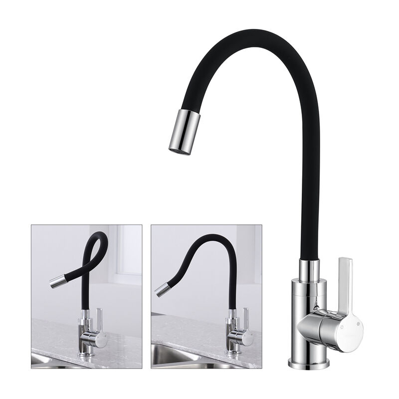 foto del prodotto rubinetto lavello da cucina girevole a 360 rubinetto miscelatore cucina monocomando ottone rubinetto lavello lavabo