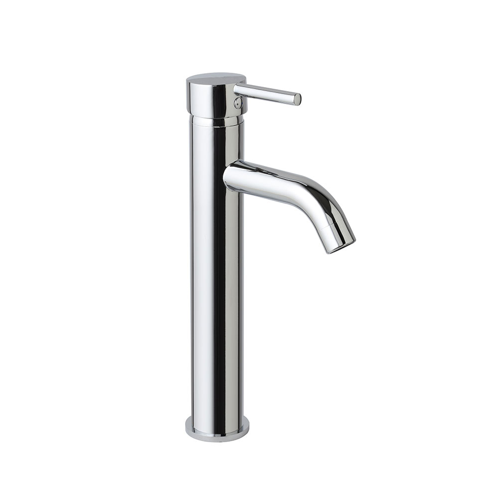 foto del prodotto rubinetto miscelatore alto cromato lavabo