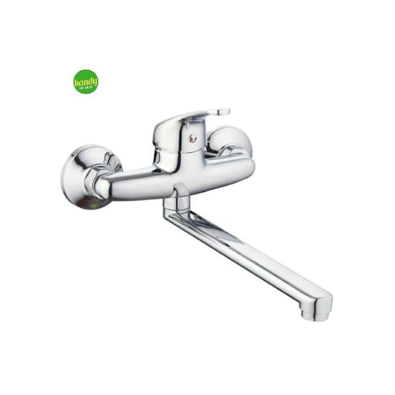 foto del prodotto rubinetto miscelatore ambra water monocomando per lavello a parete blu 2.0 1 2