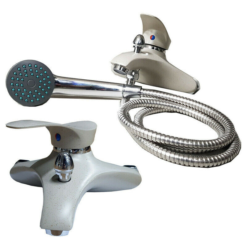 foto del prodotto rubinetto miscelatore bagno vasca supporto doccia montaggio sabbia pietra jh8192