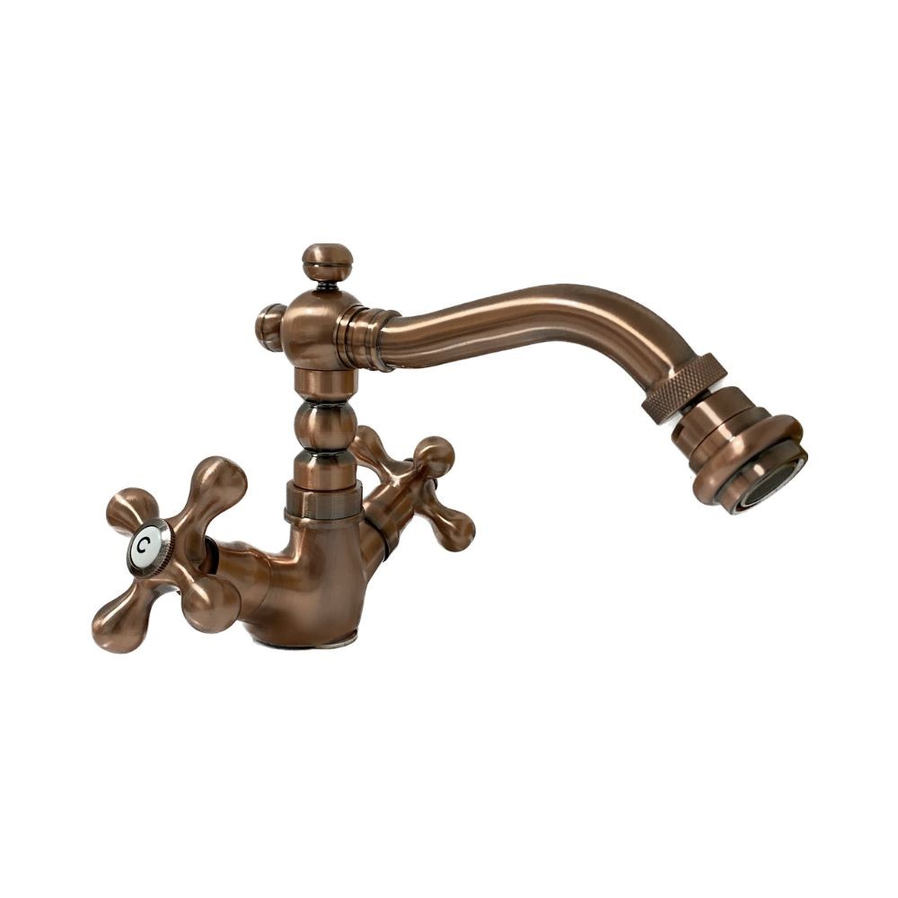 foto del prodotto rubinetto miscelatore bidet in ottone lecce classic rame antico