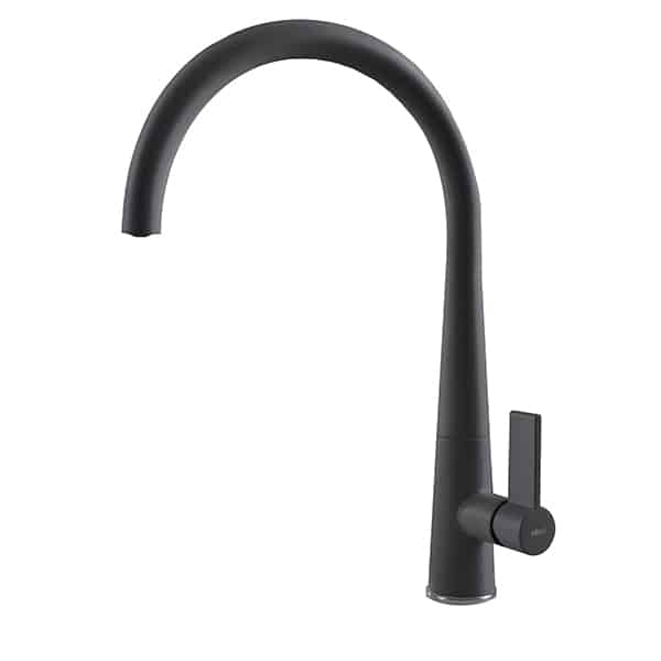 foto del prodotto rubinetto miscelatore cucina elleci athena granitek nero full black mgkath40