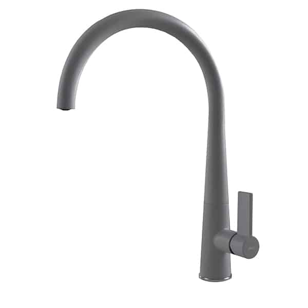 foto del prodotto rubinetto miscelatore cucina elleci athena metaltek grigio titanium mmkath73