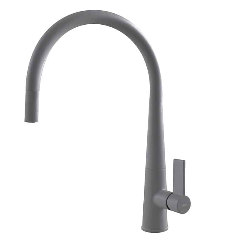 foto del prodotto rubinetto miscelatore cucina elleci athena plus granitek grigio cemento mgkatp48