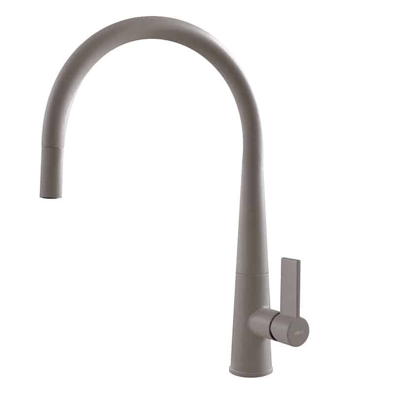 foto del prodotto rubinetto miscelatore cucina elleci athena plus granitek grigio tortora mgkatp43