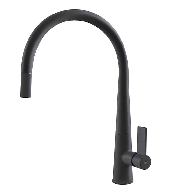 foto del prodotto rubinetto miscelatore cucina elleci athena plus granitek nero mgkatp40