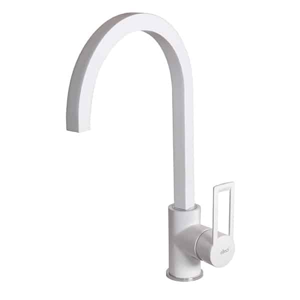 foto del prodotto rubinetto miscelatore cucina elleci bridge granitek bianco mgkbri68