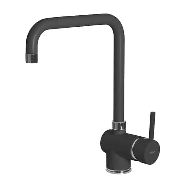 foto del prodotto rubinetto miscelatore cucina elleci senna granitek nero full black mgksen40