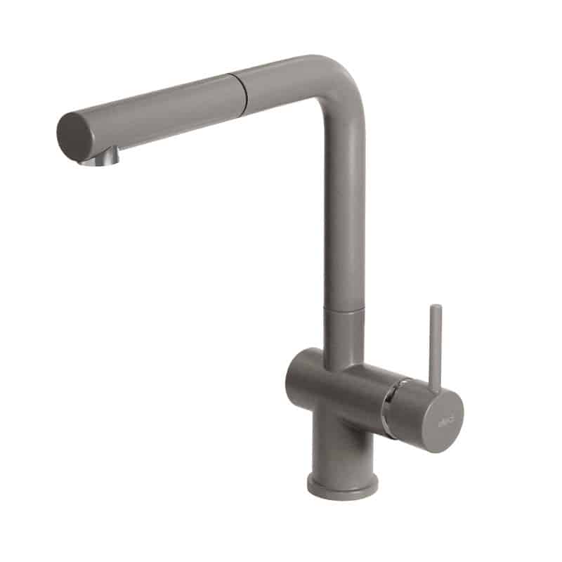 foto del prodotto rubinetto miscelatore cucina elleci stream plus keratek plus grigio dove grey mkkstp93