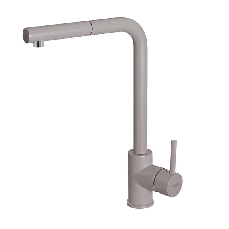 foto del prodotto rubinetto miscelatore cucina elleci trail plus granitek grigio tortora mgktrp43