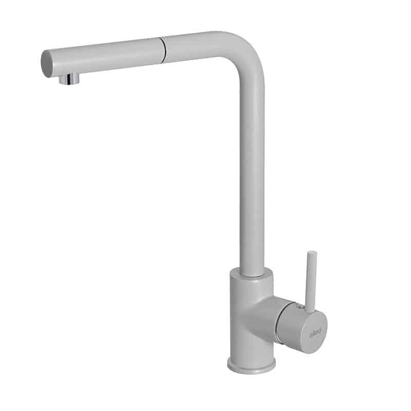foto del prodotto rubinetto miscelatore cucina elleci trail plus metaltek grigio aluminium mmktrp79