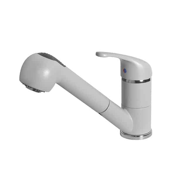 foto del prodotto rubinetto miscelatore cucina elleci venere metaltek grigio aluminium mmkven79