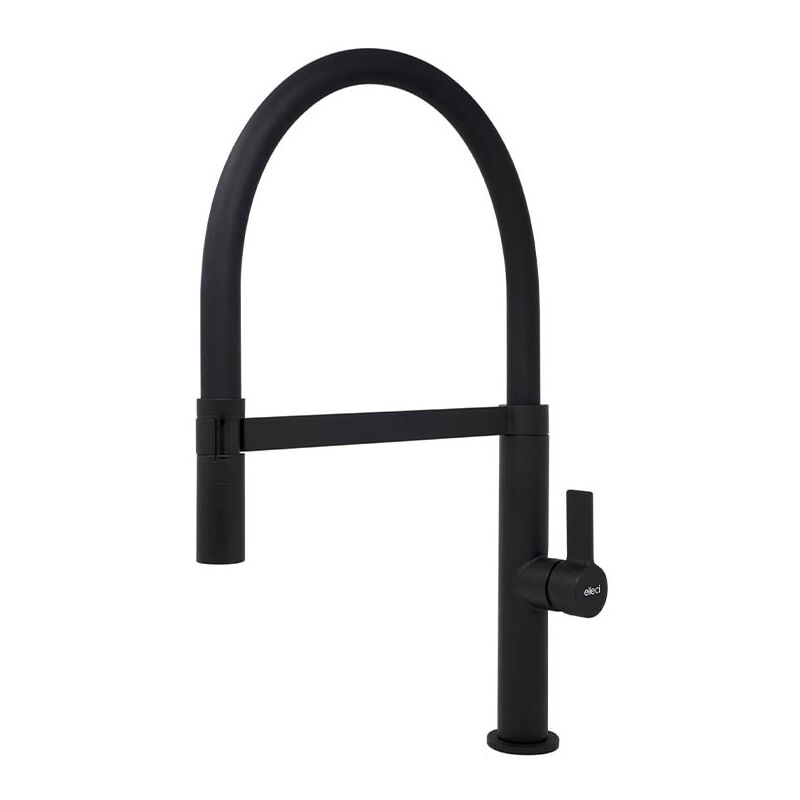 foto del prodotto rubinetto miscelatore cucina elleci wave keratek plus black matt mokwavbk