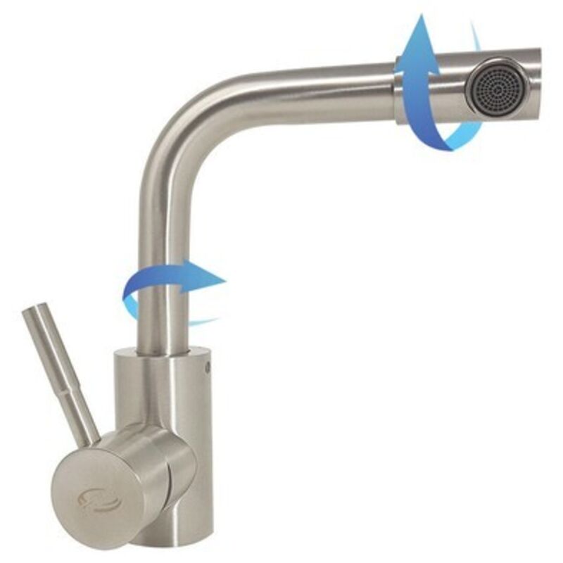 foto del prodotto rubinetto miscelatore cucina lavello moderno canna girevole lavabo casa s9005