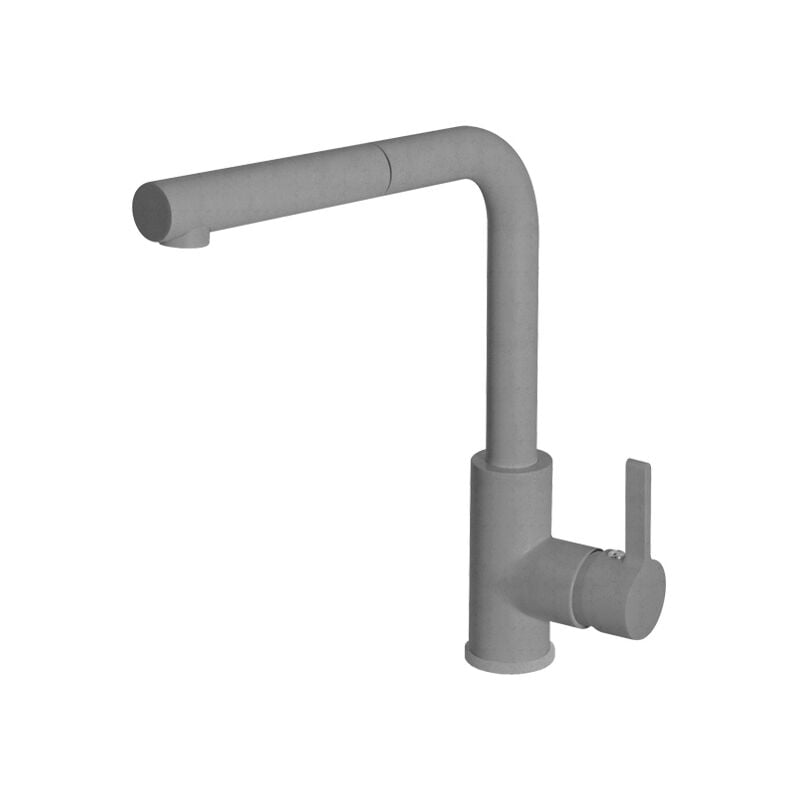 foto del prodotto rubinetto miscelatore cucina quareco monocomando doccetta estraibile grigio qmhc02gr