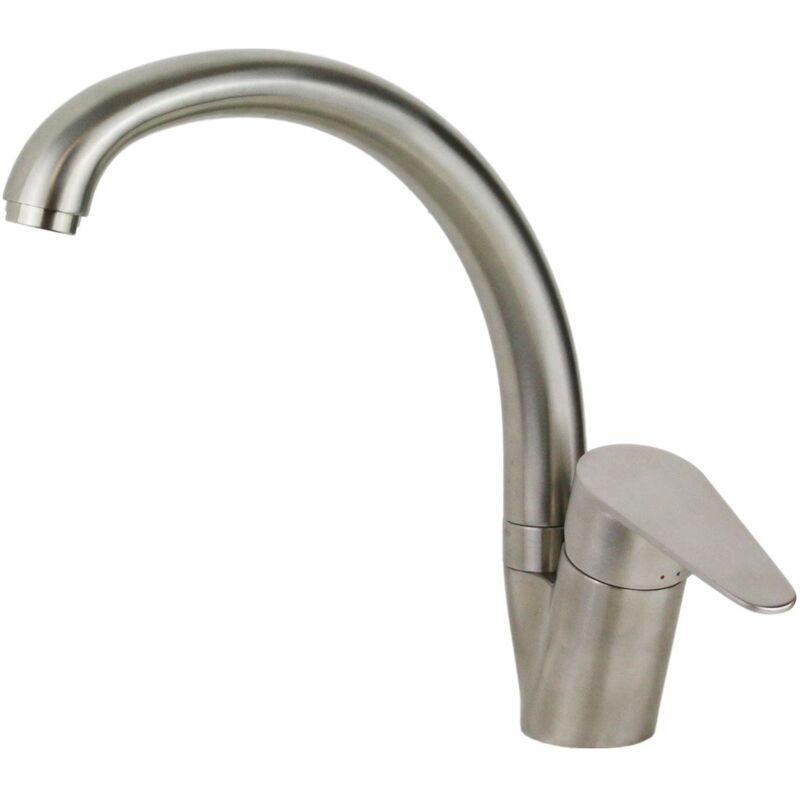 foto del prodotto rubinetto miscelatore cucina tradizione in acciaio inox aisi304 ve001ac acciaio inox