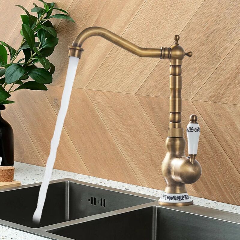 foto del prodotto rubinetto miscelatore da cucina vintage retr , miscelatore monocomando, rubinetto da bagno da cucina