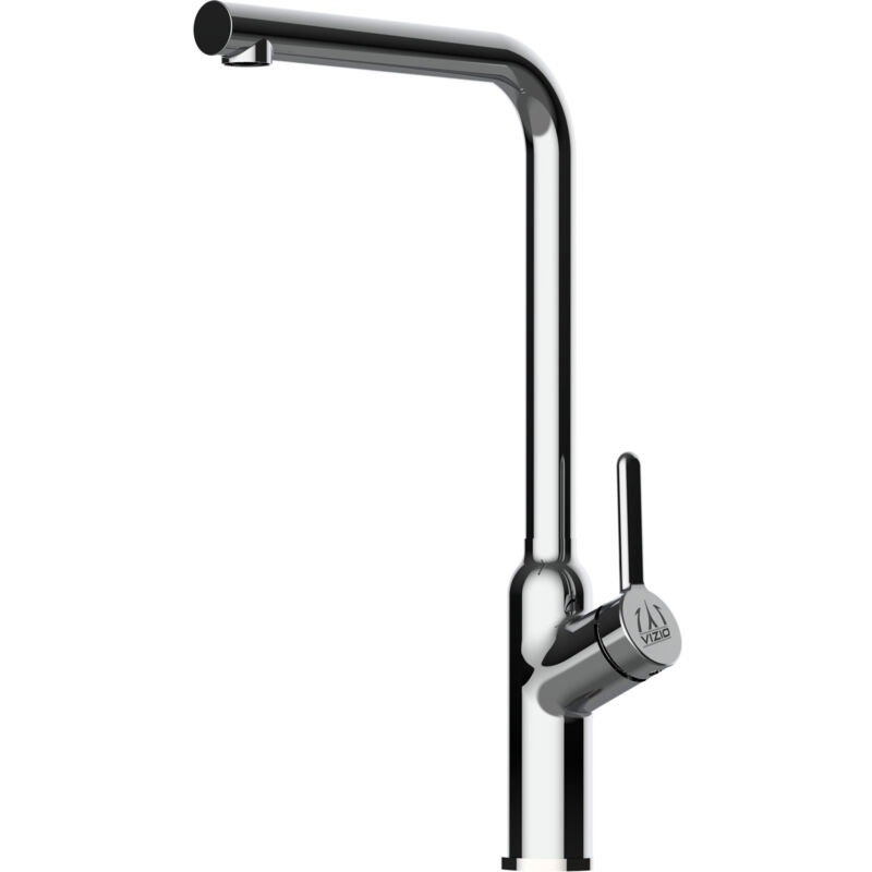 foto del prodotto rubinetto miscelatore lavello cucina monocomando serie bod con canna a l girevole a 360 cromato