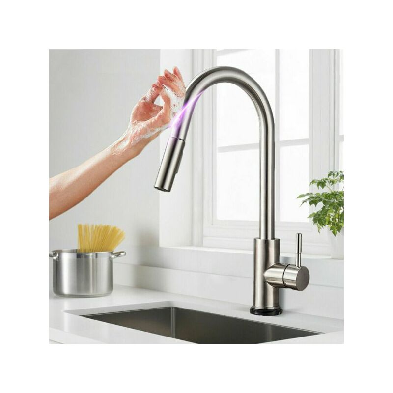 foto del prodotto rubinetto miscelatore lavello cucina sensore touch doccetta estraibile art.59987