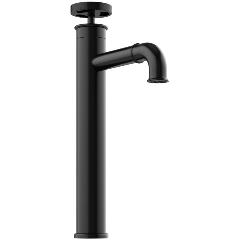 foto del prodotto rubinetto miscelatore meccanico sopraelevato h30,3 cm nero opaco kodva