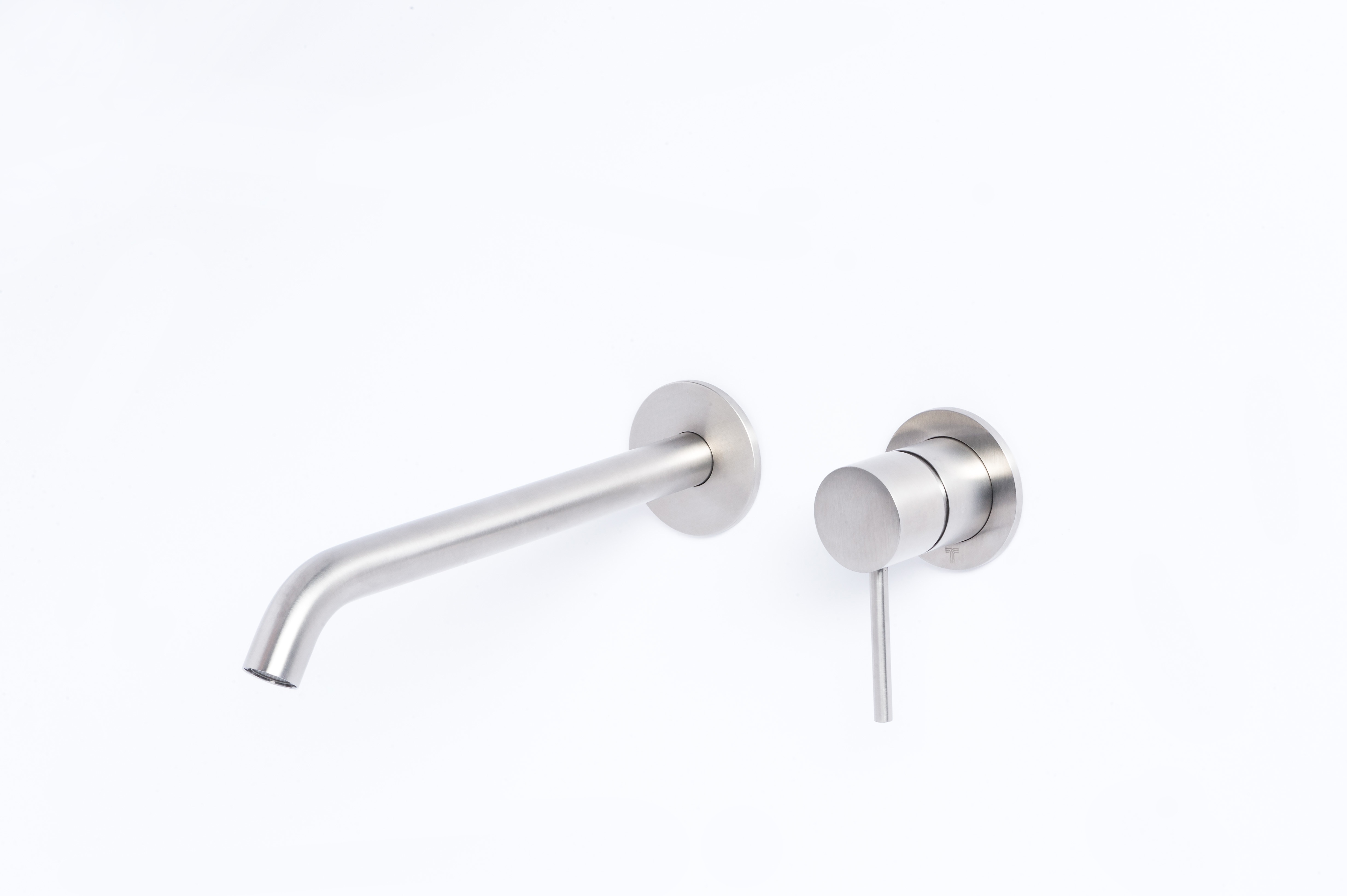 foto del prodotto rubinetto miscelatore monocomando a parete lavabo satinato tevere