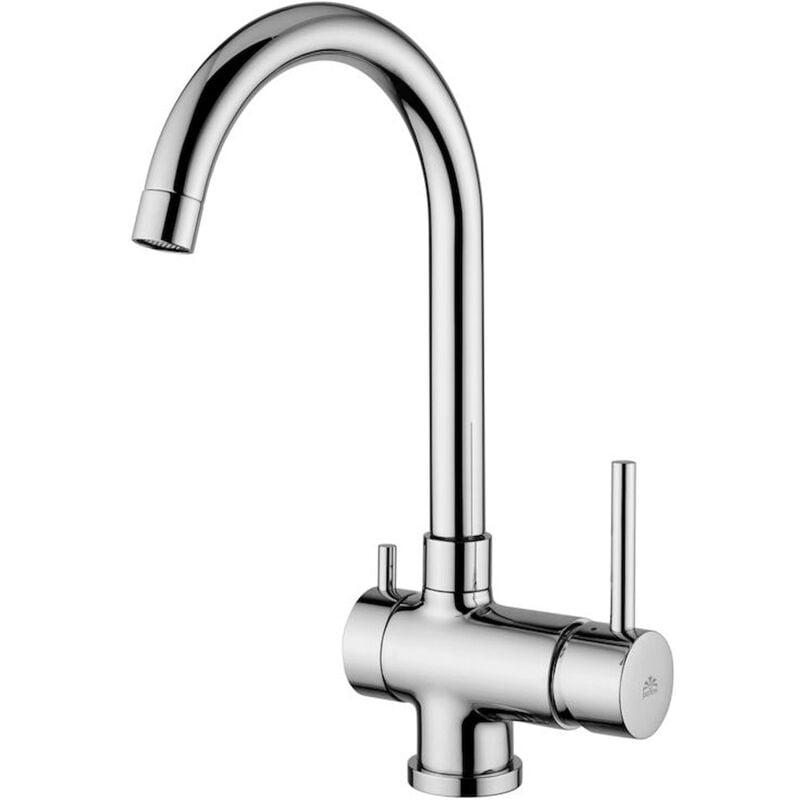 foto del prodotto rubinetto miscelatore monocomando cromato per lavello a tre ingressi acqua depurata serie stick 3 8 paffoni