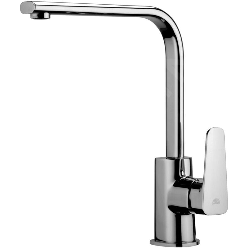 foto del prodotto rubinetto miscelatore monocomando cromato per lavello con canna alta piatta serie sly 3 8 paffoni