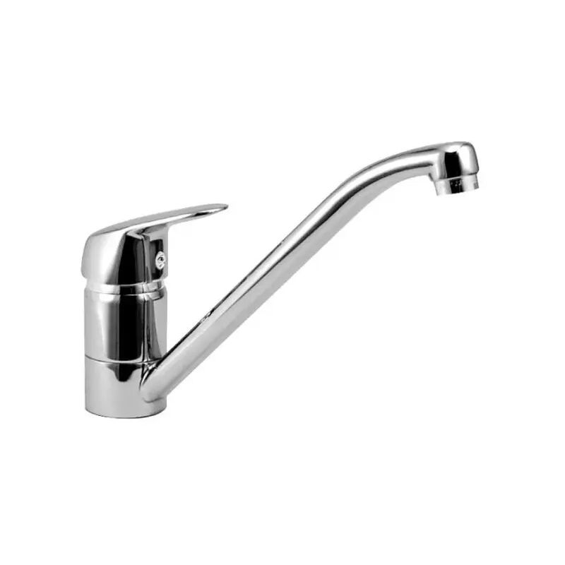 foto del prodotto rubinetto miscelatore monocomando cromato per lavello con canna bassa snodata serie kappa 3 8 eurorama