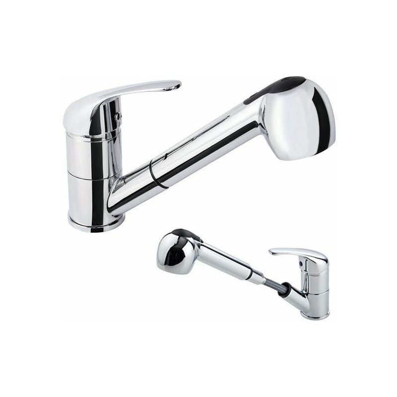 foto del prodotto rubinetto miscelatore monocomando cucina lavello lavabo con doccetta estraibile